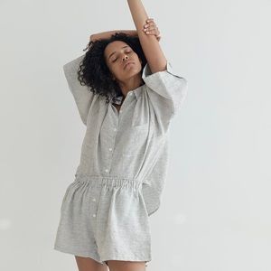 Deiji Studios 03 sleep set in pinstripe